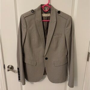 Women’s Burberry London Seersucker Striped Blazer Jacket, 12
